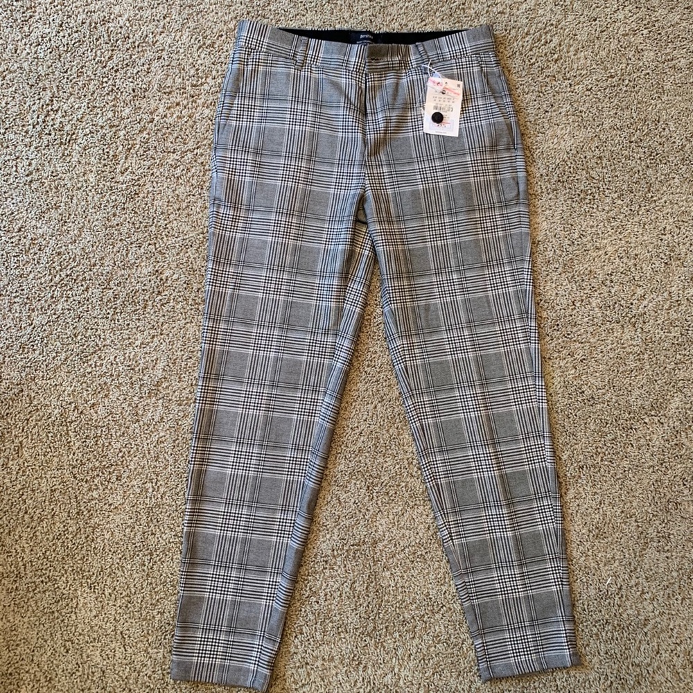 Berksha Men’s Plaid Dress Pants